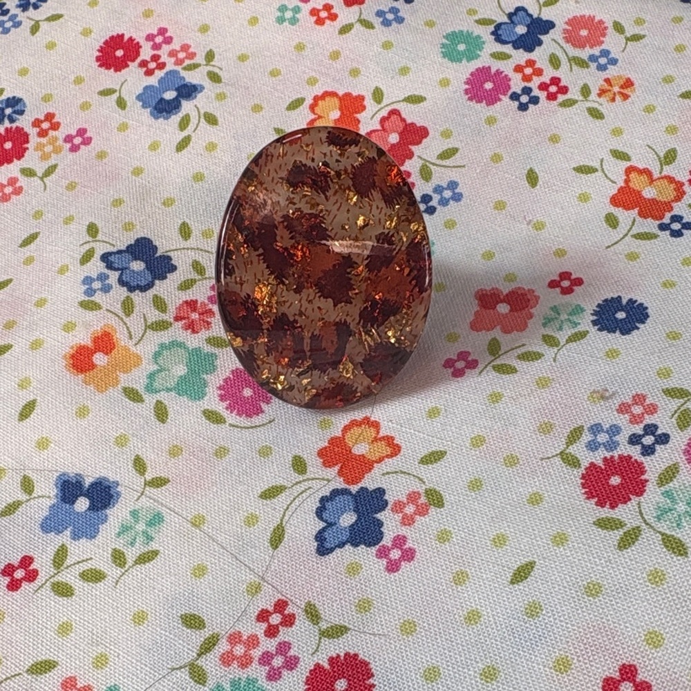 Brown Oval Gemstone